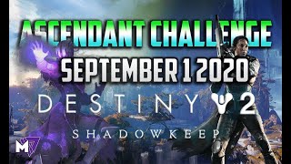 Ascendant Challenge September 1 2020 Solo Guide  Destiny 2  Corrupted Eggs Lore Season of Arrivals [upl. by Ezri]