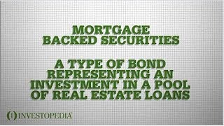 Mortgage Backed Securities Explained Investopedia [upl. by Yerbua]