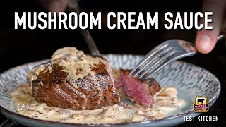 Steak with Mushroom Cream Sauce [upl. by Neram]