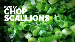 How to Chop Scallions Green Onions [upl. by Schindler]