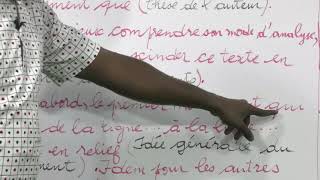 COURS DE PHILOSOPHIE TLE A COMMENTAIRE DE TEXTE EXPLICATION [upl. by Neitsirhc]