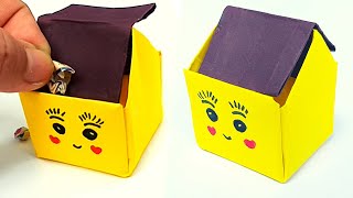 How To Make Paper Dustbin  DIY Easy Paper Trash Bin  Origami Paper Dustbin  Easy Paper Crafts [upl. by Arriec]