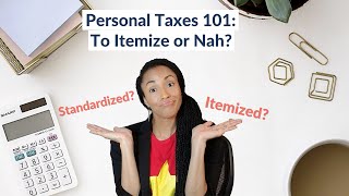 Itemized Deductions Explained  Standard vs Itemized Deduction  1040 Schedule A  2020 Taxes [upl. by Enaitsirk]