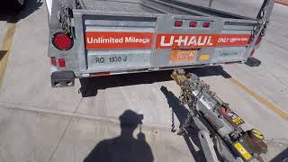 Uhaul 6x12 open trailer review [upl. by Niarbo557]