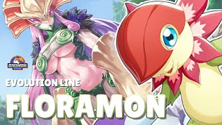 Floramon Evolution Line [upl. by Eimarrej]