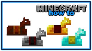 How to Obtain and Use Horse Armor  Easy Minecraft Tutorial [upl. by Gatias]