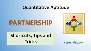 Partnership  Shortcuts amp Tricks for Placement Tests Job Interviews amp Exams [upl. by Vivle686]