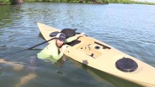 How To ReEnter A Kayak In Deep Water Standard amp Trick Method [upl. by Malley263]