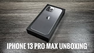 iPhone 13 Pro Max Graphite  Unboxing amp Setup [upl. by Anegue]