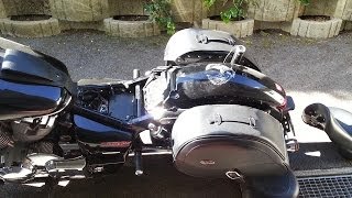 Honda Shadow VT750 battery change [upl. by Varney12]