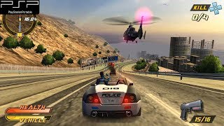 Pursuit Force Extreme Justice  PSP Gameplay 4k 2160p PPSSPP [upl. by Mourant558]