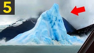 5 Icebergs Flipping Over  incredible [upl. by Lareneg668]