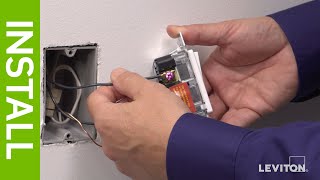 Leviton Presents How to Install a Decora Rocker Slide Dimmer [upl. by Eceela]