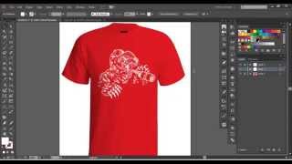 Vector Tshirt Mockup Tutorial [upl. by Estelle]