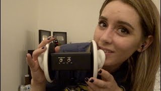 ASMR Ear Massage Kisses and Breathing [upl. by Nessy]