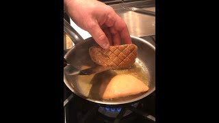 Cooking Seared Foie Gras [upl. by Anemaj]