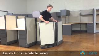 Cubicle Panel Installation [upl. by Ziladnerb]