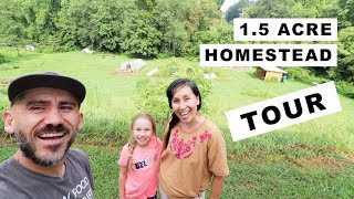 15 Acre Homestead TOUR homesteading family [upl. by Baal648]