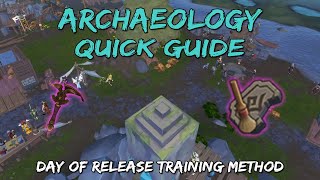 Archaeology Training Quick Guide Runescape 3 [upl. by Vachel]