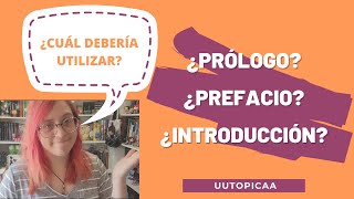 ¿Prólogo Prefacio ¿Introducción [upl. by Annol]