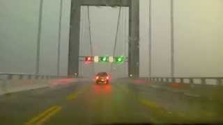 Horrible Storm hits while crossing Chesapeake Bay Bridge [upl. by Rednav]