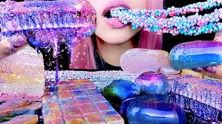 BEST POPULAR ASMR FOOD  GALAXY HONEYCOMB  RAINBOW CAKE  EATING SOUNDS [upl. by Ardene]