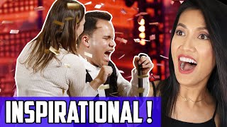 Americas Got Talent AGT Golden Buzzer Reaction Kodi Lee Overcoming Blindness amp Autism W Music [upl. by Pritchard]