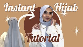 How to wear an INSTANT HIJAB  Presewn undercap Silk Satin  Rahayah Collection NZ [upl. by Llennhoj972]