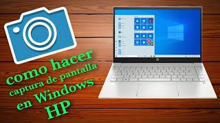 como hacer captura de pantalla en laptop hp WINDOWS 10  MUY FÁCIL 2021 [upl. by Palmira]