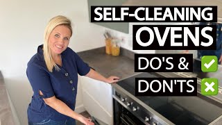 SELF CLEANING OVEN BEFORE AND AFTER amp Dos and Donts [upl. by Flam]