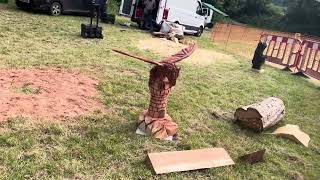 A fabulous range of wooden sculpture at Caerleon festival 2024 [upl. by Kattie]