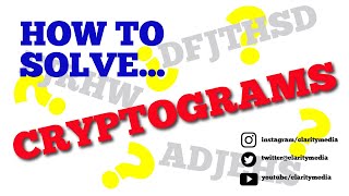 How to Solve Cryptogram Puzzles [upl. by Zora]