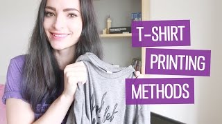 Tshirt Printing Techniques Explained  CharliMarieTV [upl. by Tihor]