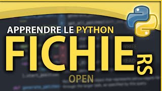 APPRENDRE LE PYTHON 10  LES FICHIERS [upl. by Oliviero]