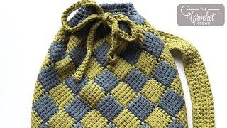 Entrelac Over the Shoulder Bag [upl. by Anelem]