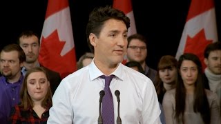 Justin Trudeau defends answering English question in French [upl. by Enirehtak297]