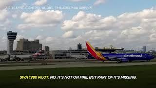 Air traffic control audio Southwest flight suffers catastrophic engine failure [upl. by Ahsitauq906]