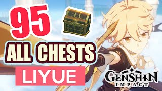 ALL CHESTS IN LIYUE  Dunyu Ruins amp Lingju Pass Lisha Sea of Clouds  GUIDE 9 【 Genshin Impact 】 [upl. by Teiluj908]