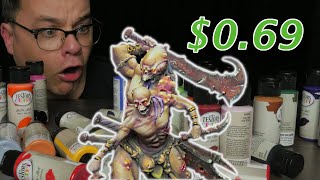 Craft Paints BETTER than MINI Paints Monstrous Minis [upl. by Nandor]