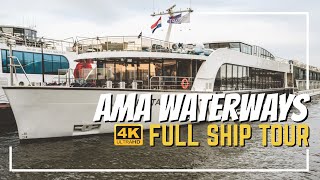 AMA Waterways AMAKristina  Ship Tour amp Review 2020  4K  All Public Spaces Explained [upl. by Guillema]