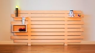 DIY Modular Headboard  Woodworking [upl. by Ainit775]