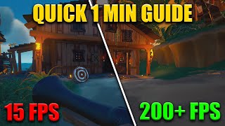 Sea of Thieves  How to Drastically Boost FPS Remove Grass and Shadows [upl. by Olli]