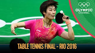 Womens Singles Table Tennis  Full Gold Medal Match  Rio 2016 Replays [upl. by Barbarese]