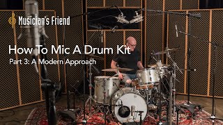 How To Mic a Drum Kit Part 3 A Modern Approach Recording with 20 Microphones [upl. by Cofsky]