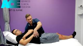 Muscle Energy Technique MET Quadratus Lumborum Supine [upl. by Banyaz]