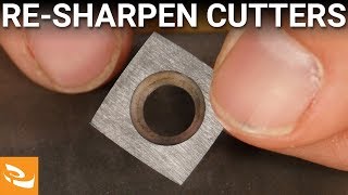 Sharpening Carbide Cutters Woodturning Howto [upl. by Kreit]