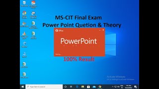 MSCIT Final Exam Power Point Question [upl. by Swainson]