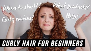 CURLY HAIR FOR BEGINNERS HOW TO START YOUR CURLY HAIR JOURNEY [upl. by Eelarbed561]