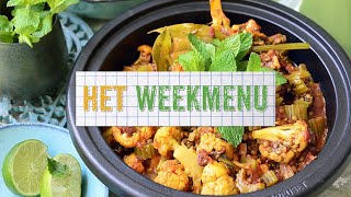 Het Weekmenu 2  Marokkaans stoofpotje met zoete aardappel  Steffi Vertriest [upl. by Siro122]