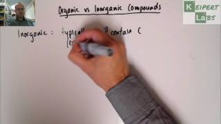 Organic vs Inorganic Compounds [upl. by Boris274]